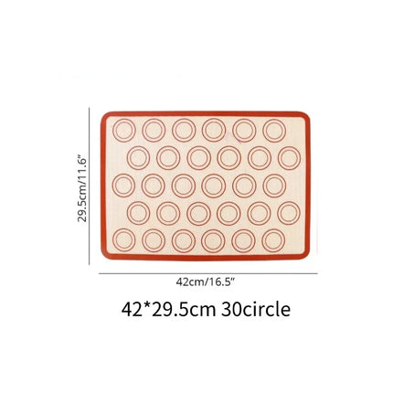 Macaron Silicone Baking Non Stick Mat Cookie Pad Rolling Dough Mats Baking Gadget for Oven Sheet Cake Bakeware Kitchen Tools