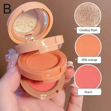 Powder Blusher Soft Matte Fog Cheek Blush Long Lasting Pigmented Natural Velvet Trending Aesthetic Blusher Cosmetics