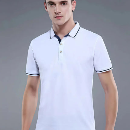 Ice Silk Short Sleeve T-Shirt Summer Work Uniform Logo Printed  Team Culture Polo Shirt  Fashion for Men and Women