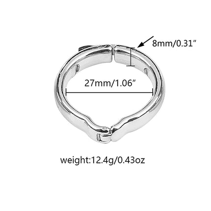 1Pcs, Adjustable metal penile ring, penile exercise correction, glans restraint, male sex toys