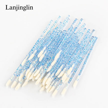 Lanjinglin 5/50 Pcs Lip Brush Reusable Makeup Brushes Lipstick Applicator Wands Eyelashes Extension Tool Beauty Accessories