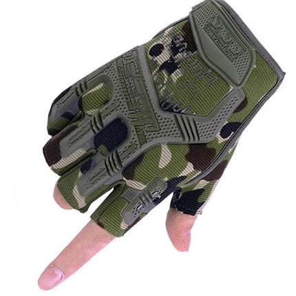 Tactical Gloves Half Finger Paintball Airsoft Shot Combat Anti-Skid Men Bicycle Full Finger Gloves Protective Gear