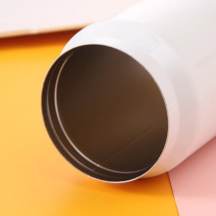 350ml 500ml Sublimation Blank Tumblers Can Stainless Steel Thermos Bottle Double Wall Insulated Cup With Lid Straw Water Bottle