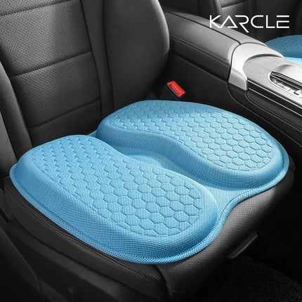 3D Summer Gel Breathable Single Seat Cover Cushion Ventilation Cooling Universal Car Curved Design Pad Auto Interior Accessory
