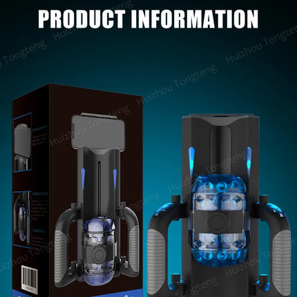 Easylove King Automatic Quickshot Male Masturbator Cup Electric Penis Stroking Telescopic Cock Stroker Auto Pocket Pussy Sleeve