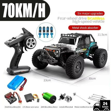 SCY-16103PRO 1:16 4WD RC Car - 70KM/H Brushless, 50KM/H Brushed, LED, 2.4G Remote, Off Road Drift, Kids Toy