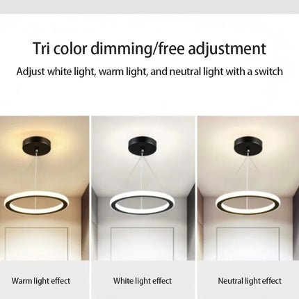 LED Ceiling Lamp 3color in one lamp Modern Style Chandelier Bedroom Light Surface Installation AC85-265V aisle Dining Room Lamp