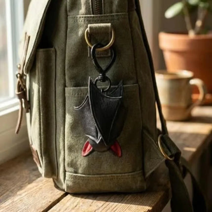 Gothic Style Bat Keychain Soft Portable Lightweight Bat Hanger Decoration Novelty Pendant Backpack Ornament