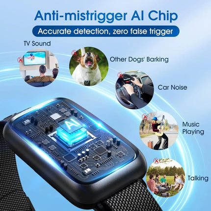 Dog Bark Collar,Small Medium Large Dog Smart Bark Collar,Adjustable Beep Vibration Modes & 7 Sensitivity, Automatic Anti Barking