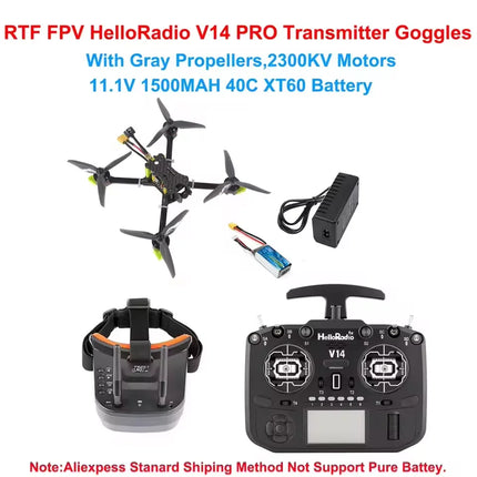 JMT DIY PNP RTF X220 5inch Racing FPV Drone 2205 2300KV Motor 2-4S ESC Flight Controller 1200TVL Camera V14 PRO ELRS Transmitter