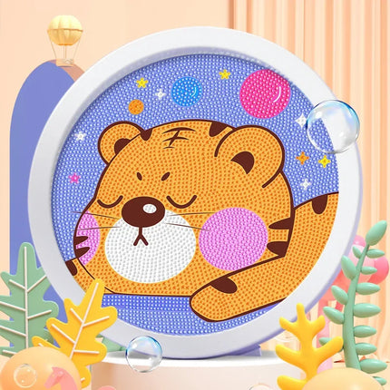 Kids Craft  Unicorn Diamond Painting Kitten Children's Handmade Dinosaur Creative Diamond Stickers Tiger Diy Point Diamond Paint