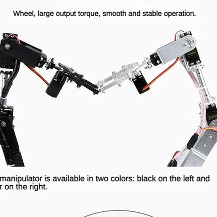 360 Degrees 6 DOF Robot Metal Alloy Mechanical Arm Claw Kit MG996R for Arduino Robotics Kit Educational Ps2 Programmable Toys