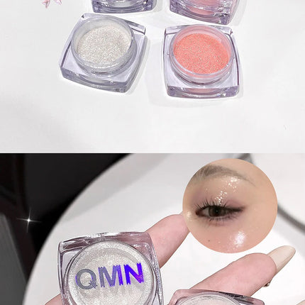 Shimmer Highlighter Powder Fine Sparkling Sequins Pearly Natural Pearlescent Highlight Face Body Brightening Contouring Makeup