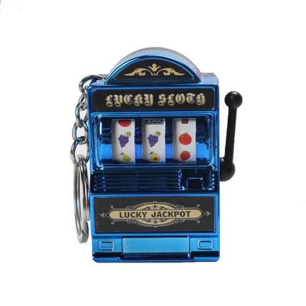 Mini Fruit Slot Machine Keychain Lucky Charm Jackpot Keychains Mini Casino Pendant Bag Charm Novelty Gifts for Kids Adults