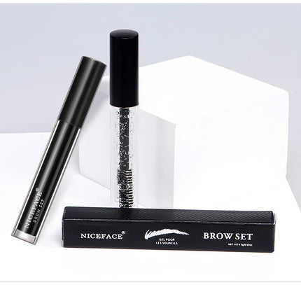 NICEFACE Eyebrow Styling Gel Waterproof Transparent Eyebrow Wax Set Brow Gel For Eyebrow Long-lasting Makeup Eyebrow Sculpt Soap