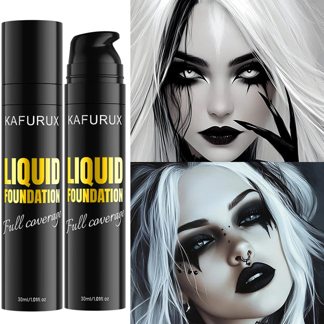 1PC Pure White Liquid Foundation for COS stage Face Korean Makeup Gifts Waterproof concealer Mixable  Foundation Adjuster Lighte