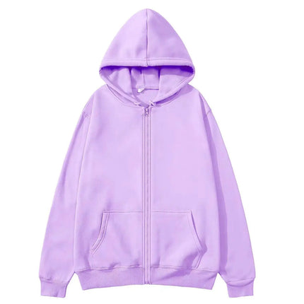 2025 Fashion Casual Black Grey Blue Zipper Hoodie Hip Hop Street Sweatshirt Skateboarding Men/Women Hoodie Men's Hoodie