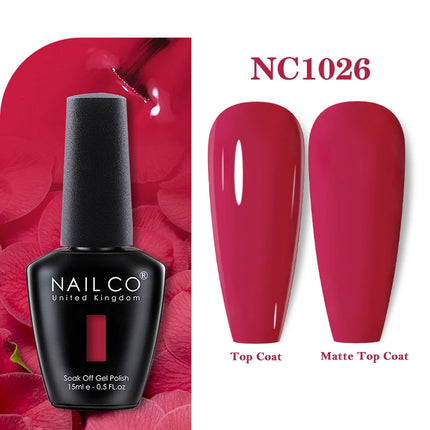 NAILCO 283Colors Gel Nail Polish Top Base Vernis Semi Permanent UV Gel Varnish Nails Art Varnish Hybrid Manicure
