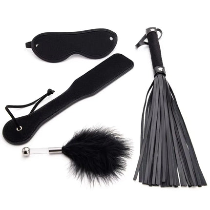Adult sex toy sets, BDSM stimulation sets, including whips, batons, blindfolds, feathers, and four-piece sets.