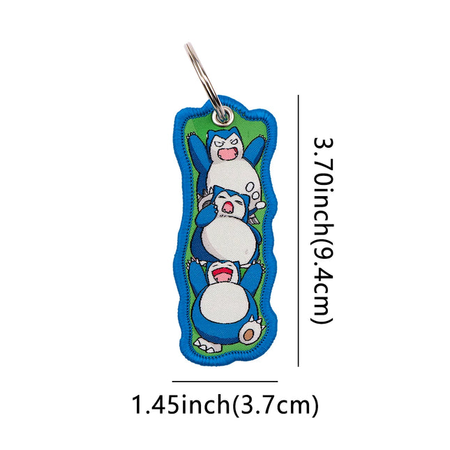 1PCS Cute Monsters Cartoon Keychain for Motorcycles Key Ring Women Men Key Tags Key Fobs Holder Accessories Jewelry Gifts