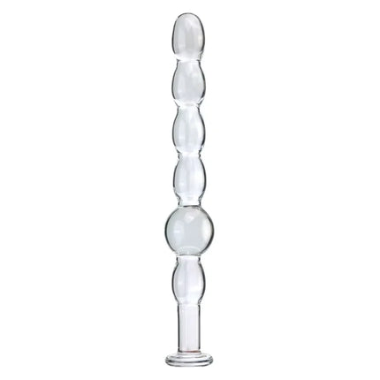 Glass Anal Plug Six styles Pulling Beads Dual Use Small Dildos Butt Plugs Masturbation Posterior Dilation Adult Sex Toys