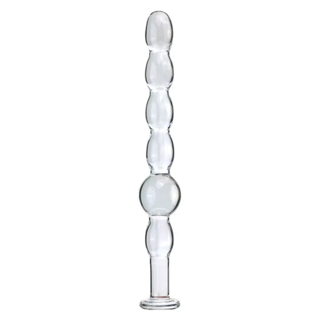 Glass Anal Plug Six Styles Pulling Beads Dual Use Small Dildos Butt Plugs Masturbation Posterior Dilation Adult Sex Toys