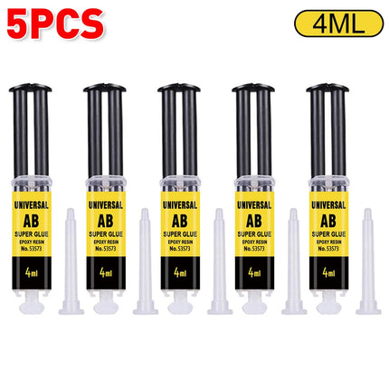 4/25ml Epoxy Resin AB Glue Waterproof Instant Fast Adhesive Repair Strong Super Liquid Glue For Wood Plastic Metal Glue Welding