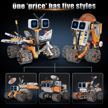 346PCS RC Transforming Robot MOC Building Blocks 5-in-1 Programmable DIY STEM Educational Toy Kids Birthday Christmas Gift