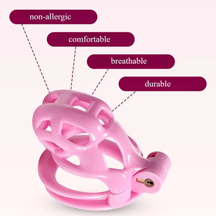 6.0 3D Printing Chastity Cage Curve Rings Fidelity Cage Extreme Micro Cock Cage Hentai Invisible Sex Toy for Male SM Sex Game
