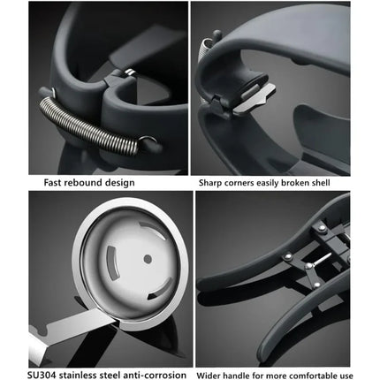 Automatic Egg Cracker Stainless Steel Egg Separator for Raw Egg White Separator Egg Opener Easy Eggshell Cutter Kitchen Gadget