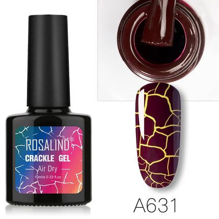 Crackle Gel Polish Cracking Nail Lacquer Quick Drying Nail Art Gel Manicure For UV Semi Permanent Base Top Coat