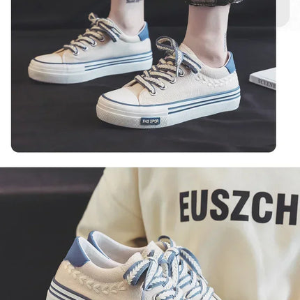 Women Outdoor Trainers Platform Canvas Shoes Height Increasing Chunky Sneakers Young Girls Outdoor Training Women Casual Shoes