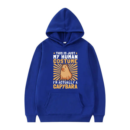 Funny Animals Capybara Print Hoodies Men Women Cartoon Hooded Sweatshirt Harajuku Student Hoodie Casual Streetwear Tracksuits