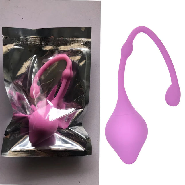 Silicone Weighted Kegel Balls, Teardrop Shaped Ben Wa Balls with Pull Tabs, 3 Colors for Women 18+