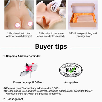 Silicone Breast Forms Realistic Fake chest Tits U-CHARMMORE  Enhancer Crossdresser Drag Queen Shemale Transgender Crossdressing