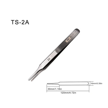 Japan RHINO Tweezers (TS-00/2A/3C/7A/SA/SS) - Precision, for Watch/Phone/Electronics/Jewelry Repair, Hand Tool