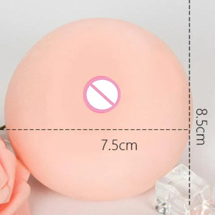 2/1pcs Silicone Artificial Breast Fake Breast  Male Masturbation Breast Pressure Squeeze Ball Adult Products Vagina for Sex Toys