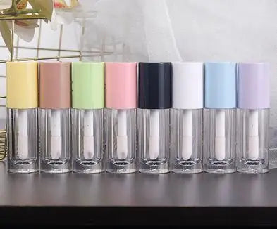 10/30/50pcs 6ml Round Empty Lip Gloss Tube Big Lip Brush Rod Lip Glaze /Lip Oil Tube Liquid Lipstick Tube Cosmetic Container