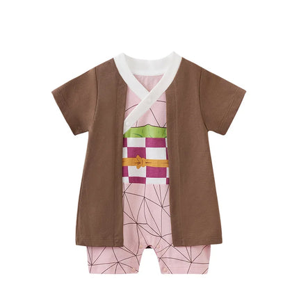 Cartoon Cosplay Costume Baby Girl Clothes Toddler Infant Newborn Onesie Romper Summer Jumpsuit 0-18 months Newborn Short Sleeve
