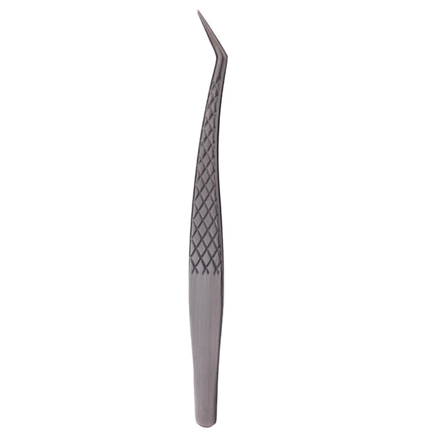 1pc/2/4/6pcs 3.0 Black Lash Tweezers for Eyelash Extensions Diamond Grip 90 Degree Tip Volume Lash Extension Tweezers