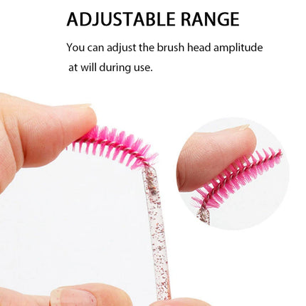 100Pcs Eyelash Extension Brushes Eyebrow Mascara Wands Applicator Spoolers Brush Lashes Extension Cosmetic Set Makeup Tools