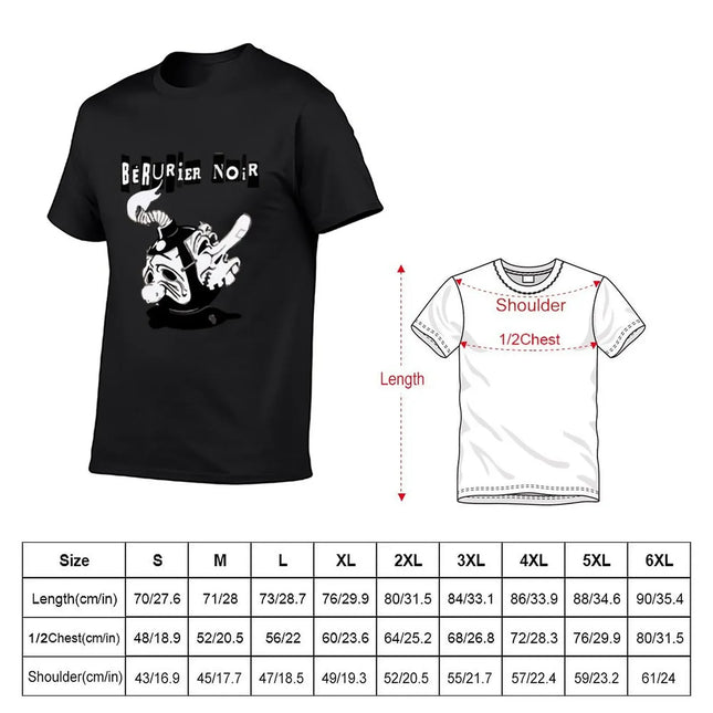 Berurier Noir T-Shirt baggy shirts sweat boys animal print big and tall t shirts for men