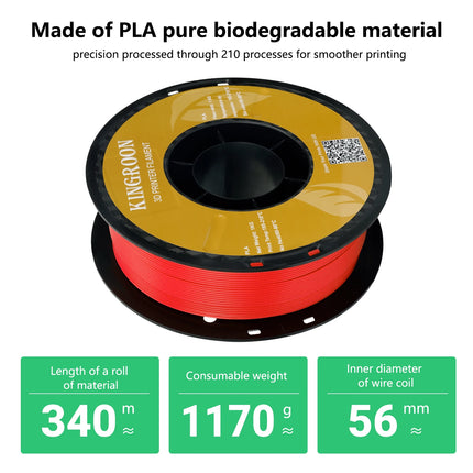 KINGROON 5KG PLA TPU PETG Filament Mix color 1.75mm 3D Printer Plastic No Bubble Spool 3D Printing Materials Wholesales