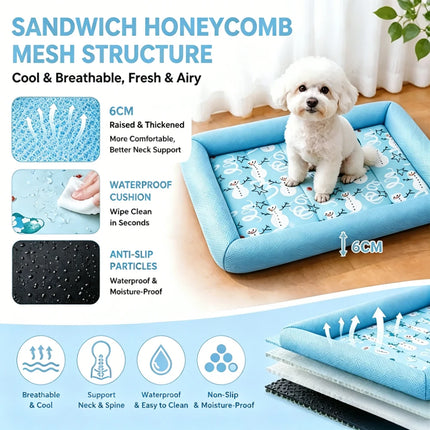 Cooling Puppy Bed Summer Dog Supplies Mat Accessory Comfort Sofa Blanket for Small Medium Large Dogs Cats Beds Mats Supplies