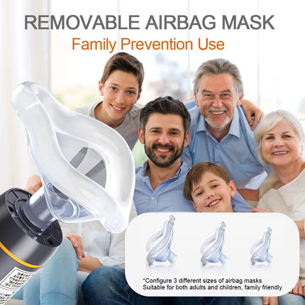 Anti Choking Auto Heimlich First Aid Choking Rescue Device with S&m&l Mask for Adults Kids Rescue, Life Saving Suction Emergency