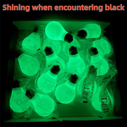Light Bulb Shaped Luminous Squeeze Toy Children's Toys for Stress Relief Novelty Funny Decompression Birthday Gift Party Hobbies