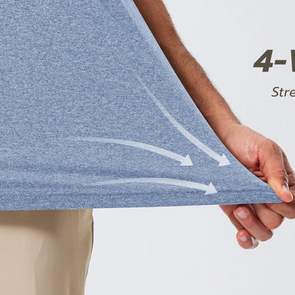 TACVASEN Men's Polo Shirts Short Sleeve Moisture Wicking Lightweight Athletic Casual Collared Golf Shirt Summer Work Polo Shirts