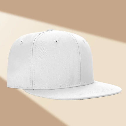 Custom Hat Unisex Hip hop Flat Trucker Hats Women Men Dance Caps Solid Color Adjustable Flat Bill Adult Snapback Hat with Logo