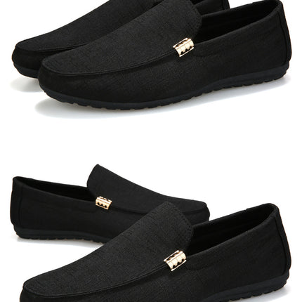 Men Casual Shoes Canvas Slip On Fashion Loafers for Male Luxury Dress Driving Shoes Formal Wedding Party Flats Plus Size