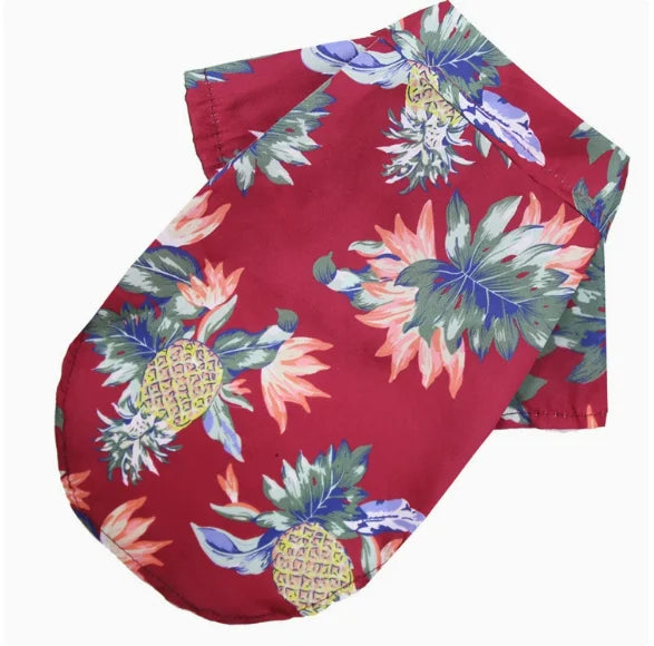 Hawaiian Style Pet Dog Clothes Summer SandBeach Dog Shirts for Small Medium Dogs Puppy Cat Clothing Ropa Perro Pug French Bulldog